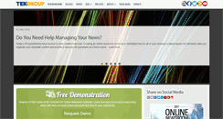 Desktop Screenshot of newsroom.tekgroup.com